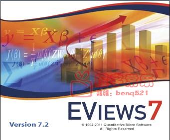 Eviews 7.2 6.0计量经济学数据统计分析软件送10G视频+文字教程(tbd)